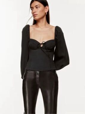 Wilfred | Novella Blouse - Black | Size XS
